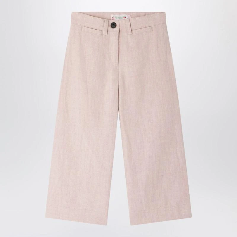 Bonpoint Gersande trousers in pink linen blend 1