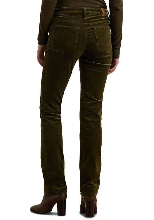 Ralph Lauren Ralph Lauren Women S Stretch Corduroy Mid Rise Straight Pants 2