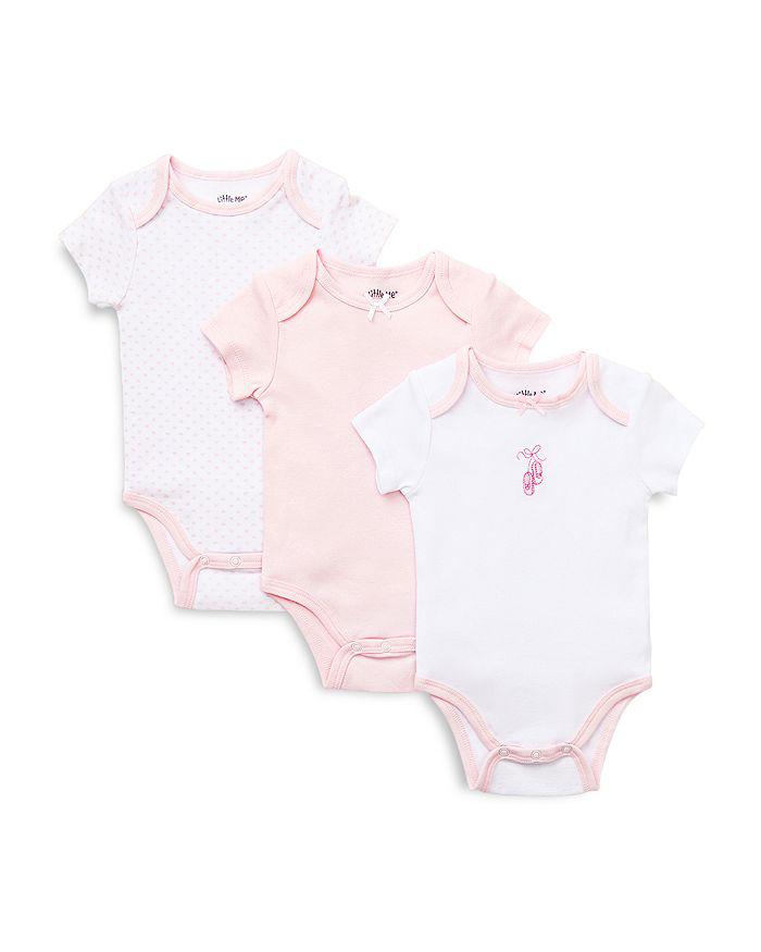 Little Me Girls' Prima Ballerina Bodysuit, 3 Pack - Baby