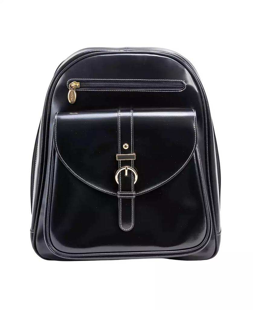 McKlein Moline Leather Business Laptop Tablet Backpack