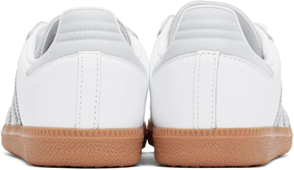 Adidas White & Gray Samba OG Sneakers 2