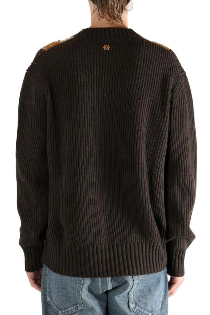 AMIRI Amiri Embellished Striped Cardigan 3