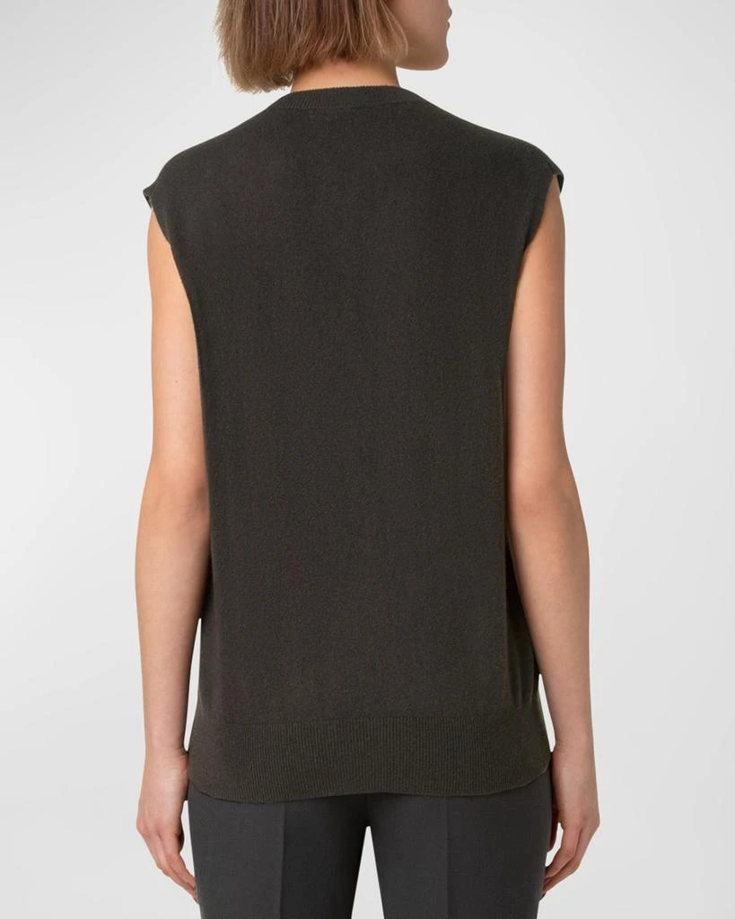 Akris V-Neck Cashmere Oversized Vest 3