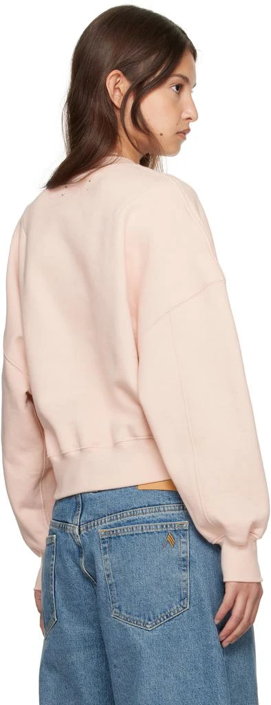 AMIRI Pink 'Arts District' Cropped Sweatshirt 3