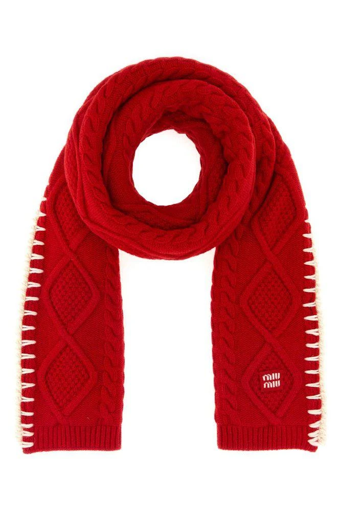 Miu Miu Miu Miu Maglia Aran Scarf