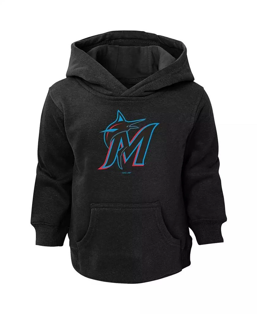 Outerstuff Toddler Boys and Girls Black Miami Marlins Primary Logo Pullover Hoodie