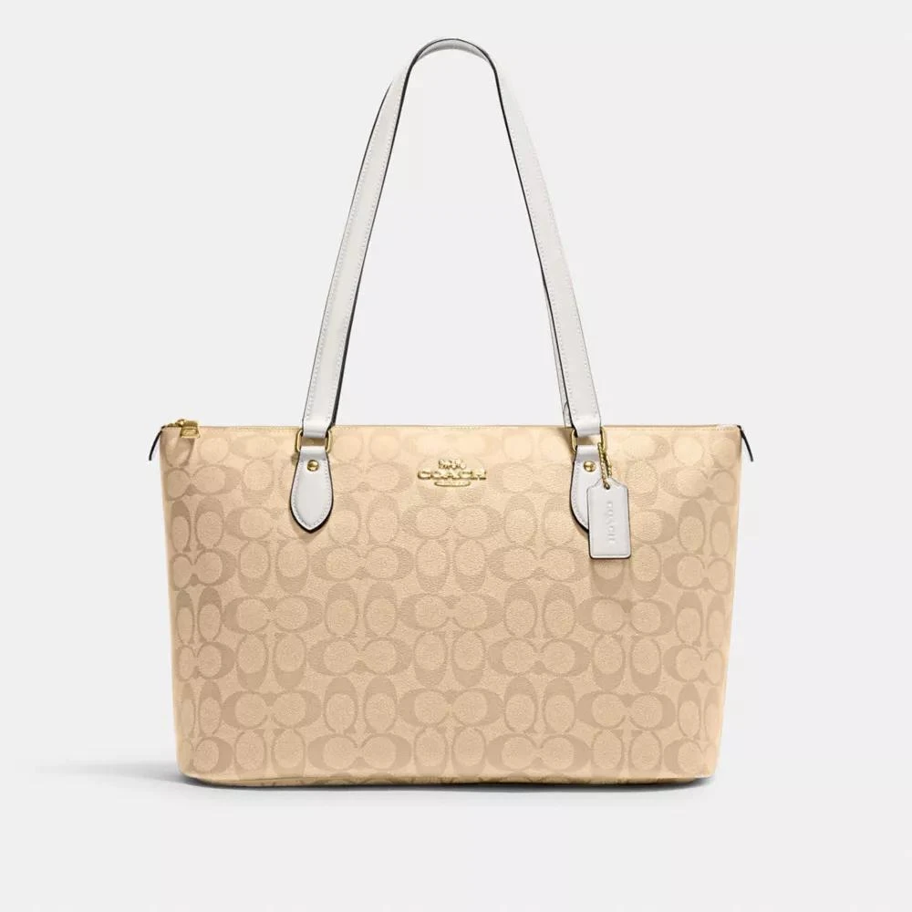Coach Gallery Tote Bag In Signature Canvas 1