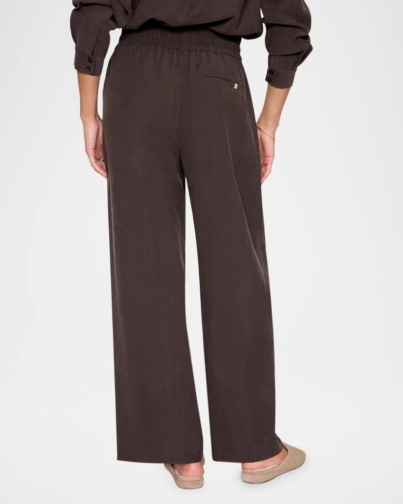 Brochu Walker Aaron Wide-Leg Pintuck Pants 4