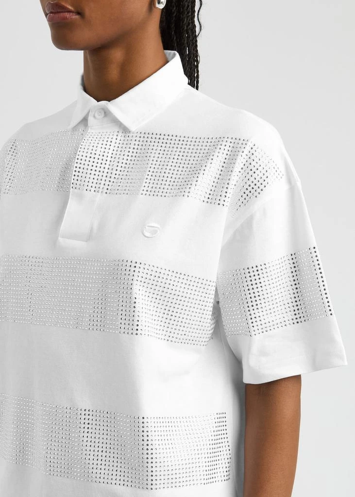 COPERNI Crystal-embellished cotton polo shirt 5