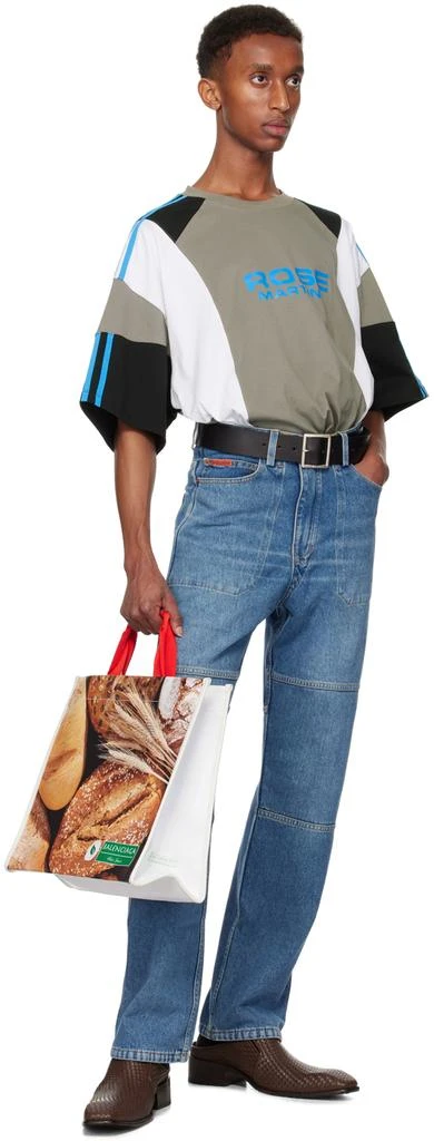 Martine Rose Gray Oversized Paneled T-shirt 5