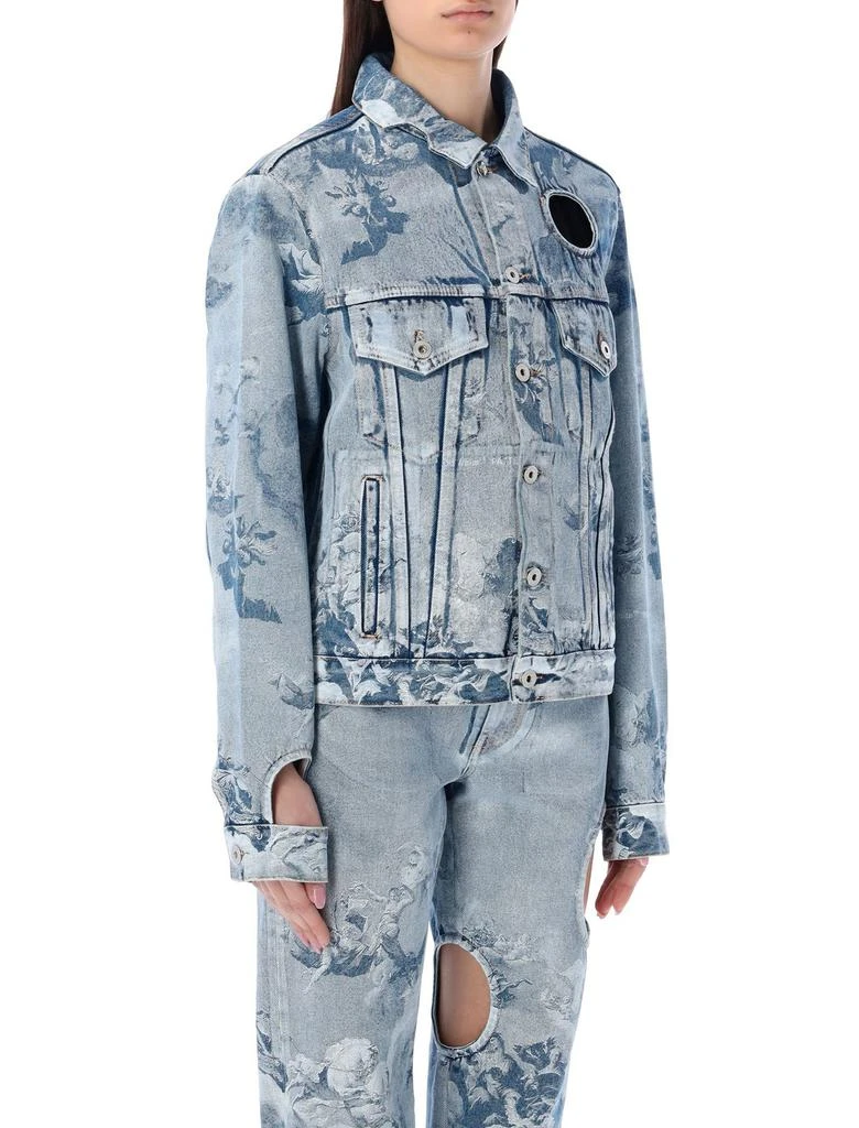 Off-White Off-White Cut-Out Long-Sleeved Denim Jacket 3