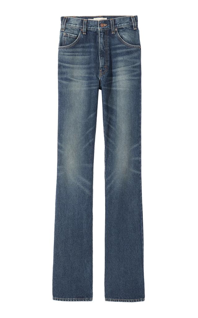 Nili Lotan NILI LOTAN - Joan High-Rise Straight-Leg Jeans - Blue - 25 - Moda Operandi