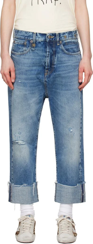 R13 Blue Tailored Drop Jeans 1