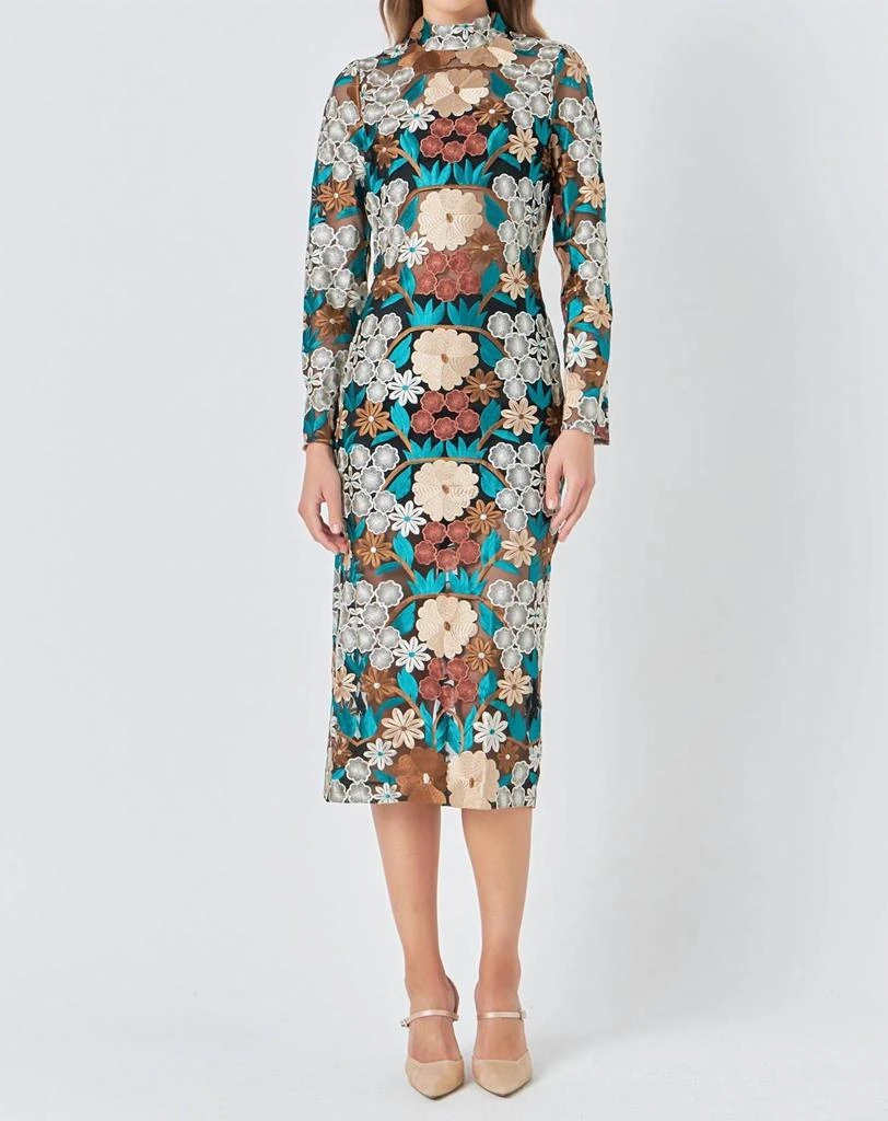 knee length dresses for ladies Seaside Eyelet Midi Medium