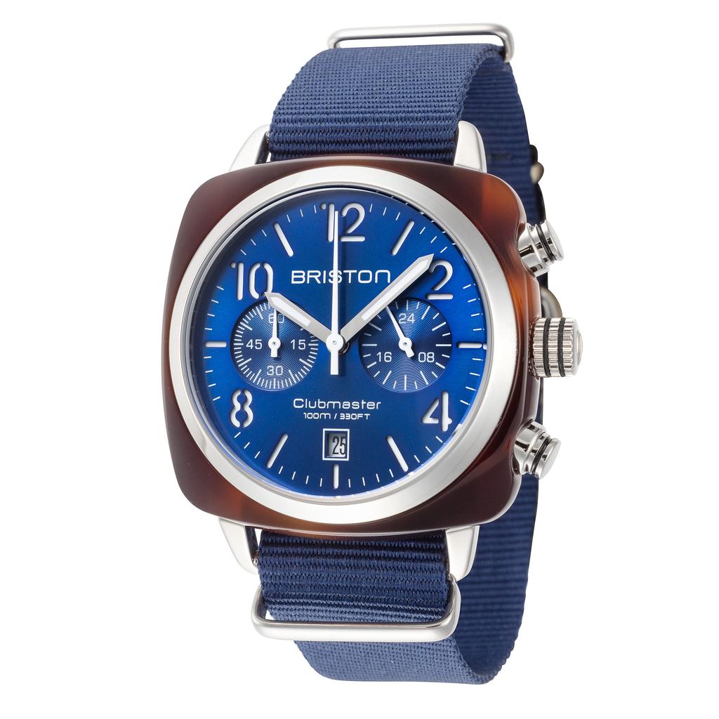 Briston Briston Men's 15140.SA.T.9.NNB Clubmaster 40mm Navy Quartz Watch