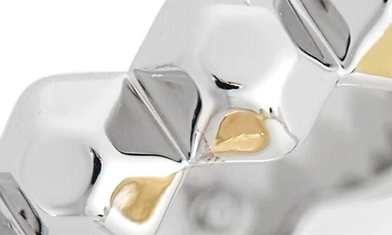 Covet Set of 2 Two-Tone Stackable Rings 3