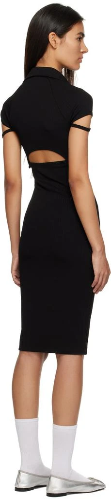 Helmut Lang Black Cutout Midi Dress 3