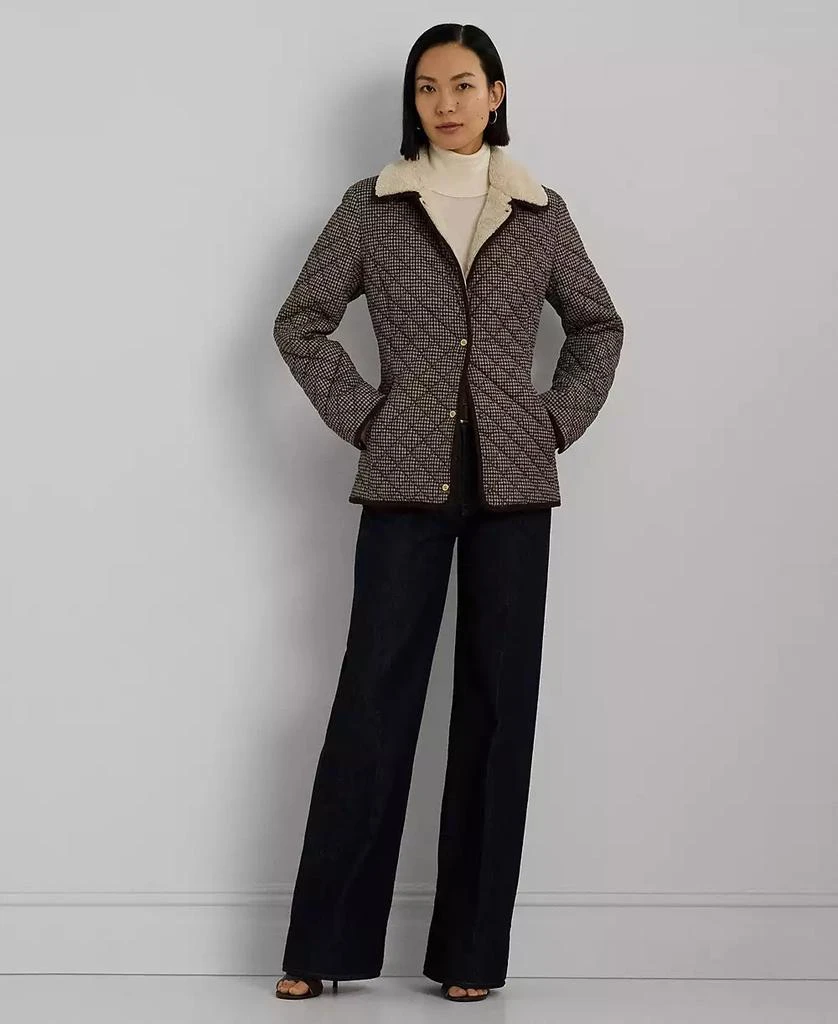 Lauren Ralph Lauren Women's Faux-Sherpa-Collar Quilted Coat 5