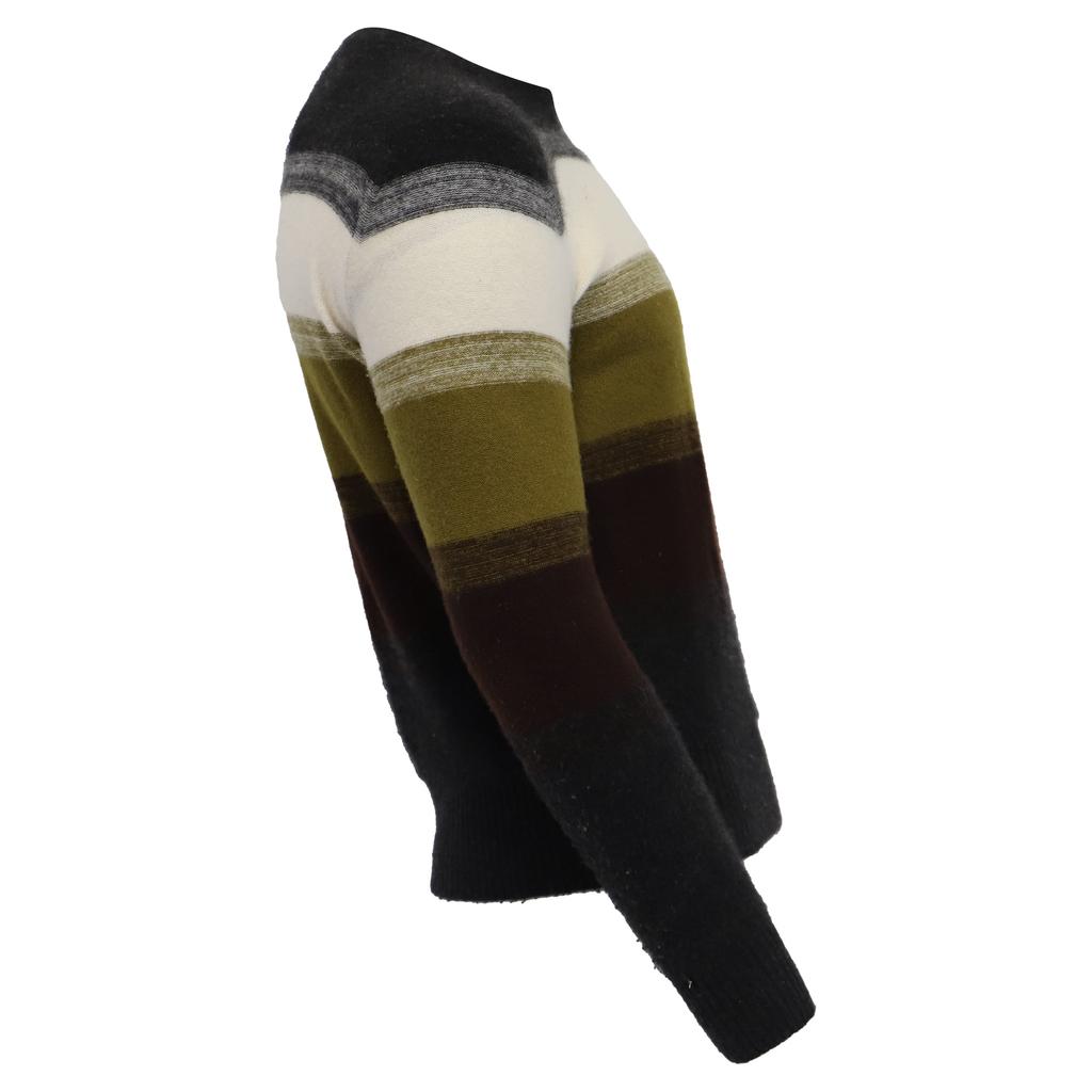 Loro Piana Glenshell Striped Sweater in Multicolor Cashmere