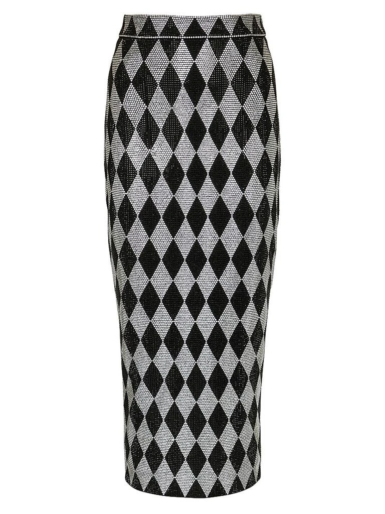 Balmain Crystal-Embellished Midi-Skirt 1