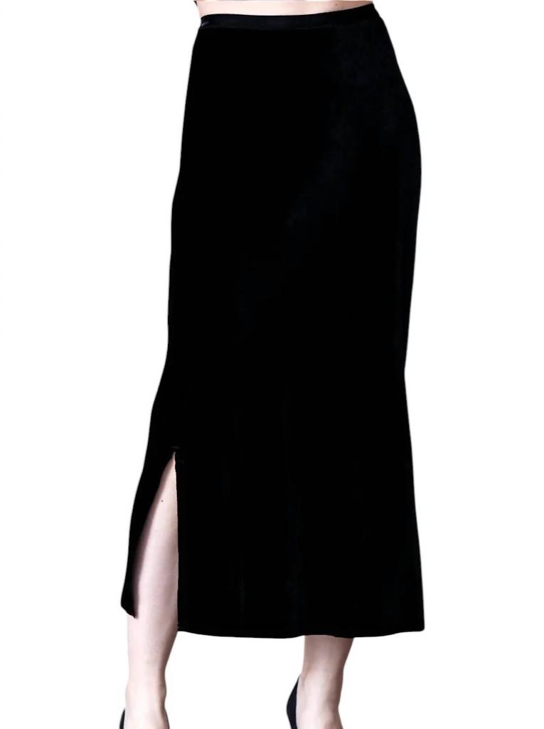 Go by go Silk Go By Go Silk - Even Longer Velvet Skirt