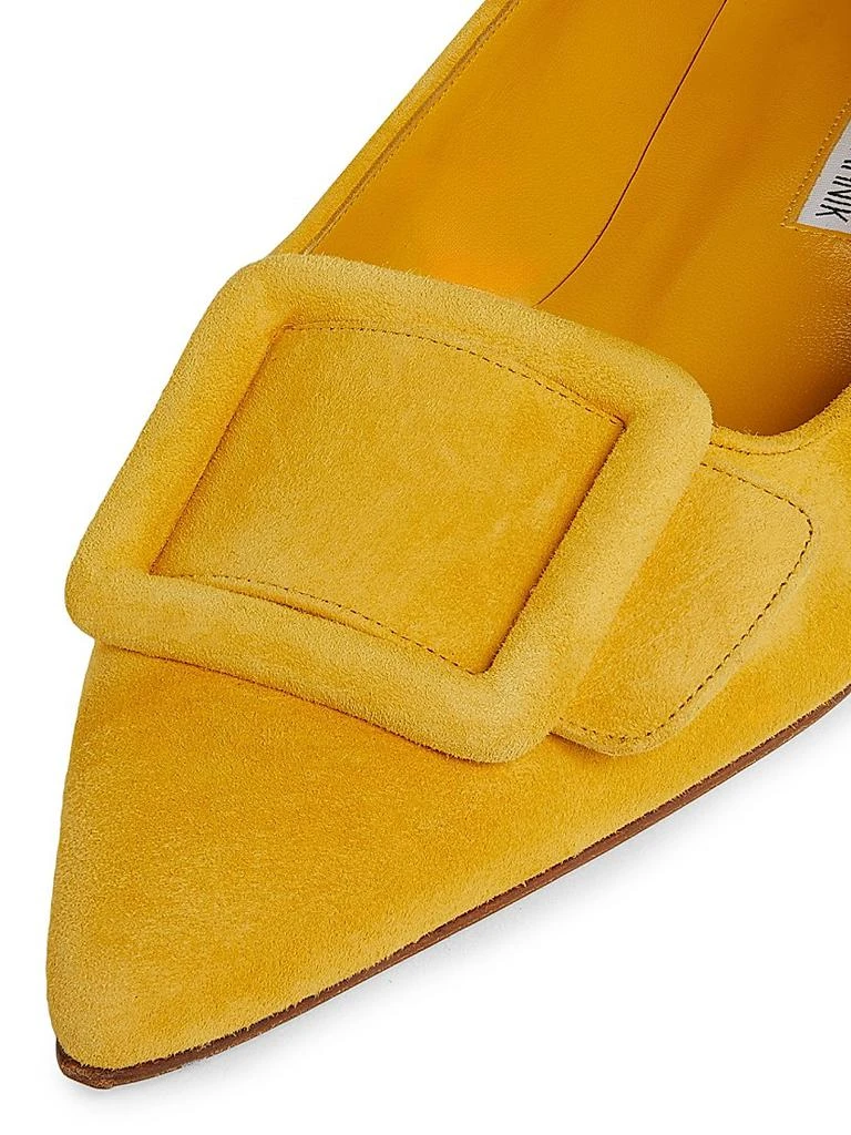 Manolo Blahnik Maysale Suede Flats 5