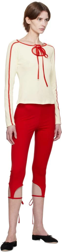 Kijun Red Capri Leggings 4