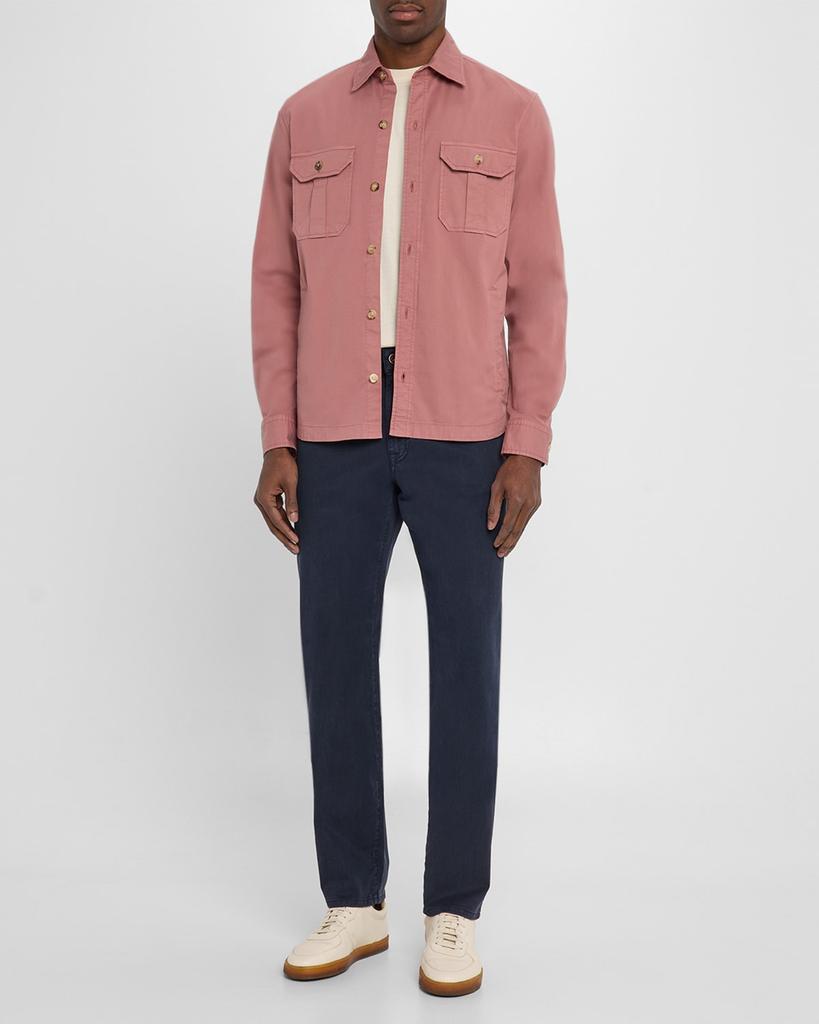 BOGLIOLI Men's Waxy Textured Overshirt