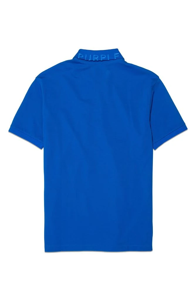 Purple Brand Stretch Cotton Piqué Knit Polo 4