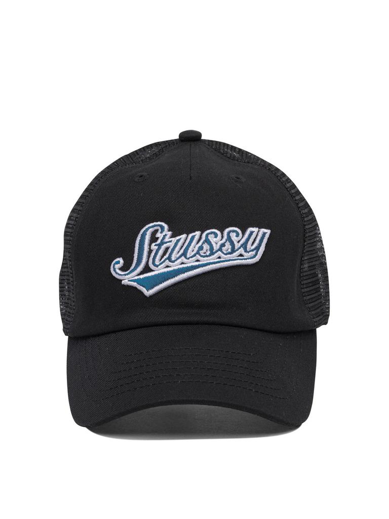 STUSSY Loose Knit SS-Link Skullcap Black - Hats - BeyondStyle