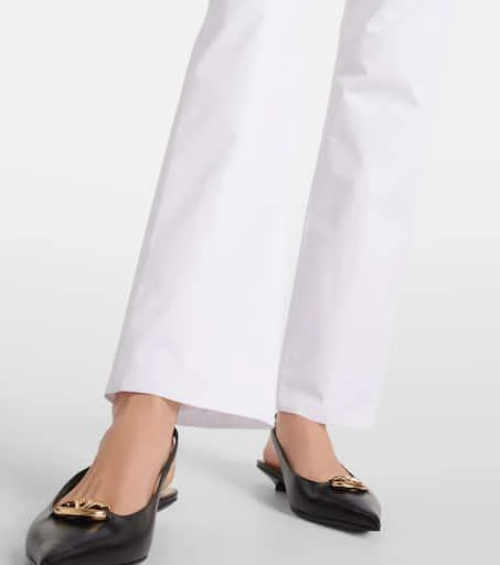 Valentino Low-rise cotton slim pants 5