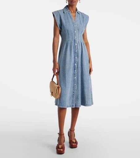 VERONICA BEARD Ruben denim midi dress 2
