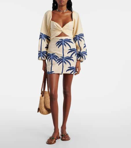 JOHANNA ORTIZ The Power Of The Sea cotton-blend minidress 2