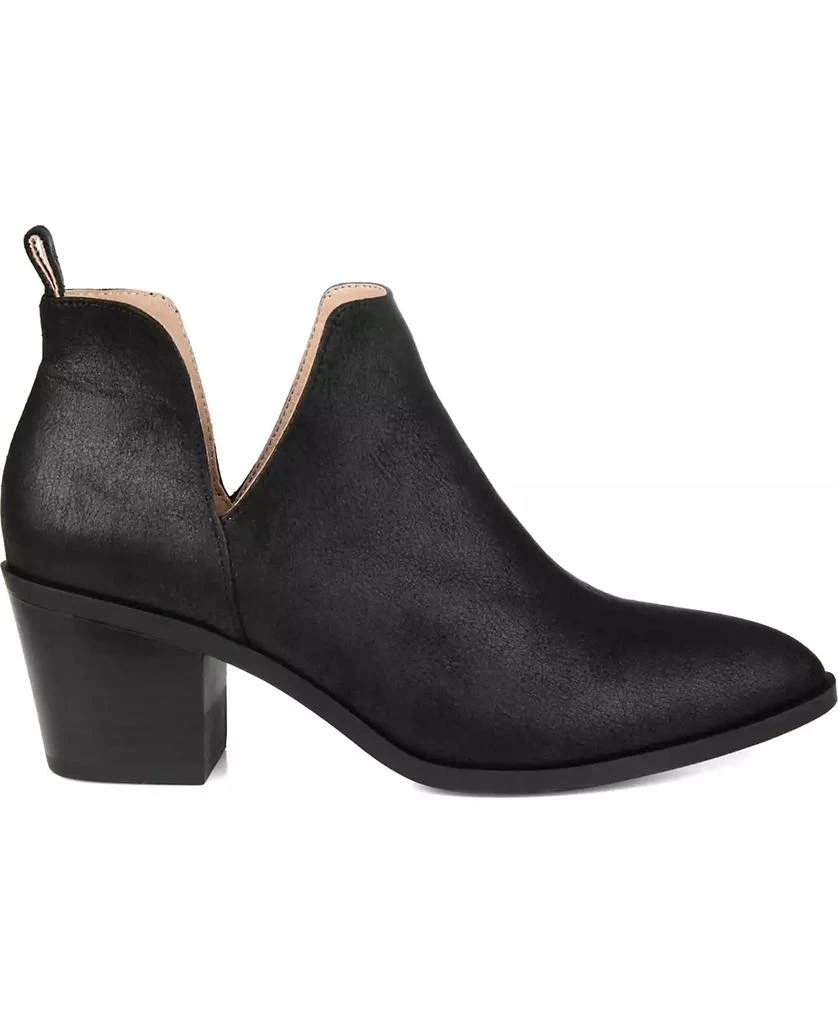 Journee Collection Women's Lola Cut Out Stacked Heel Dress Booties 2