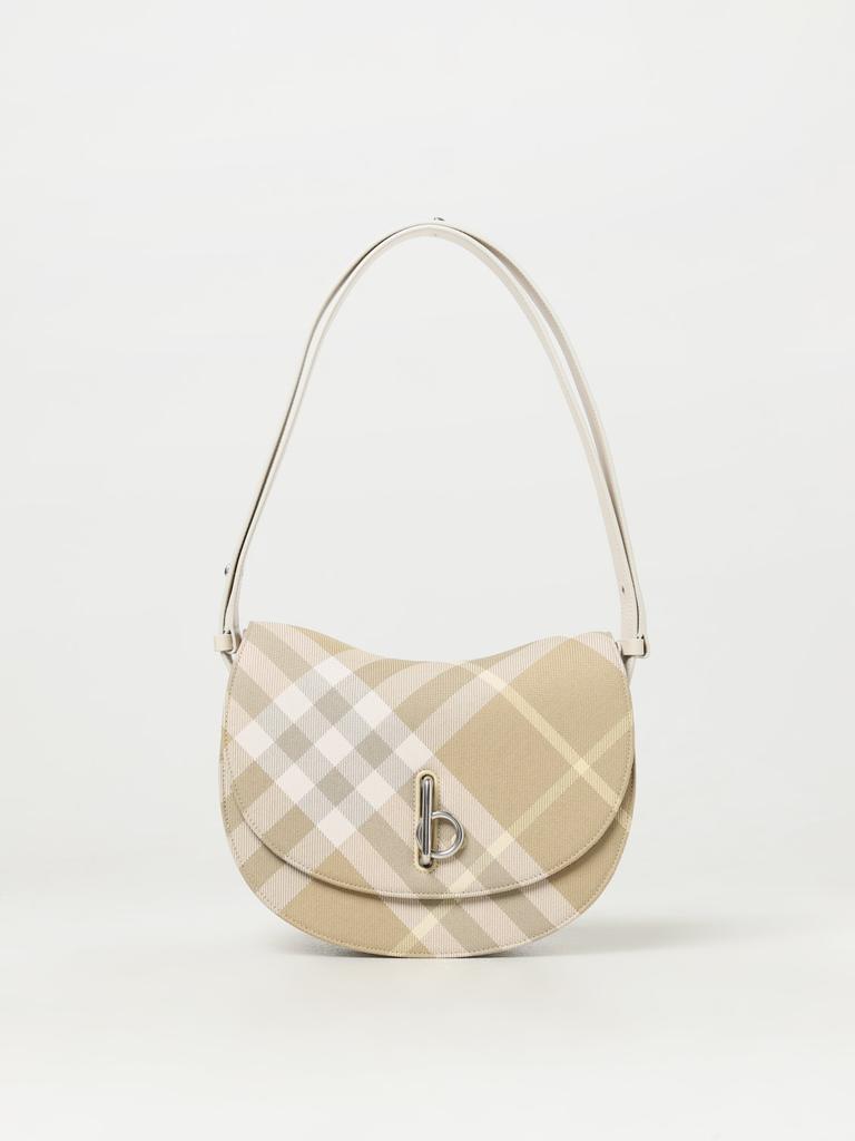 Burberry Burberry 'Knight' Cream Leather Bag - Bags