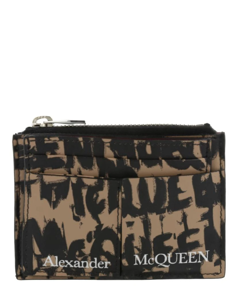 Alexander McQueen Graffiti Logo Transformer Card Holder