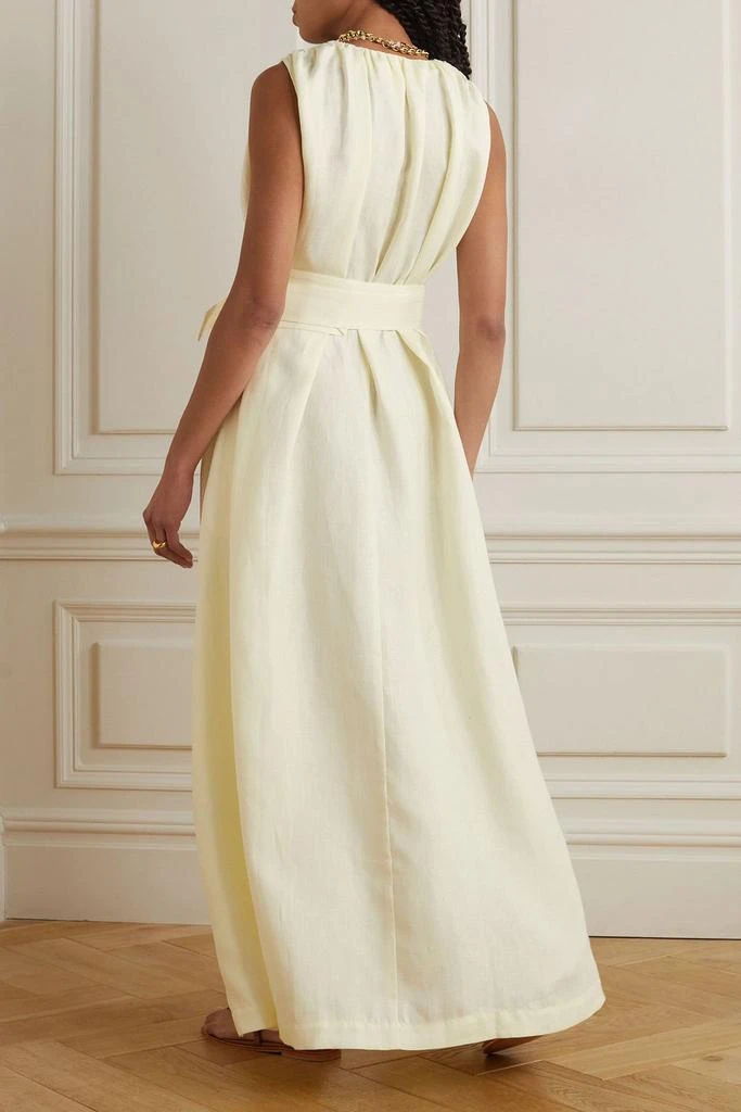 Bondi Born Marigot belted linen maxi dress 3