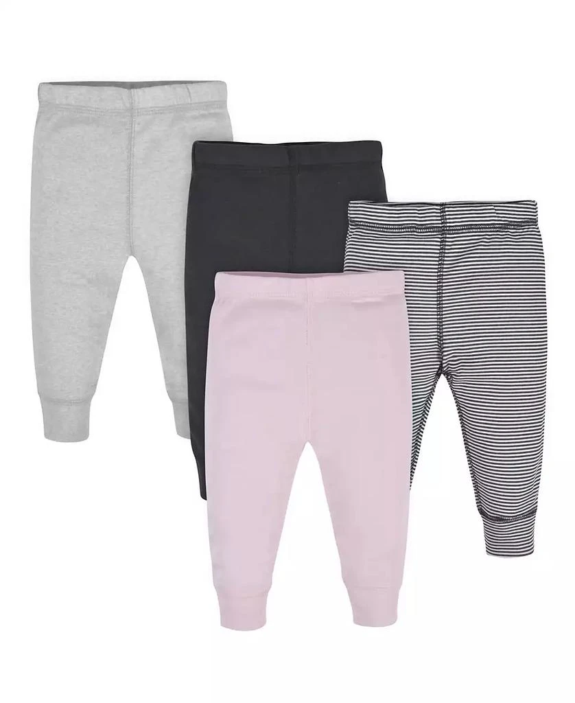 Gerber Baby Girls Baby Active Pants, 4 Pack 1