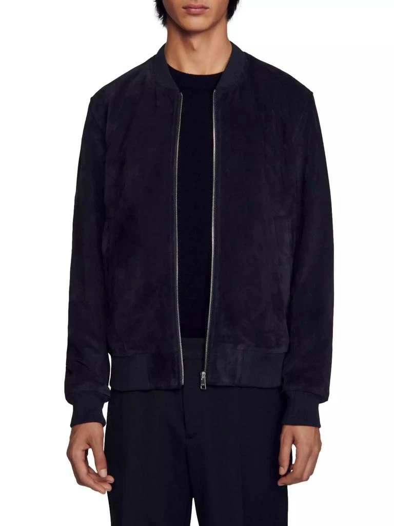 Sandro Suede Leather Jacket 5