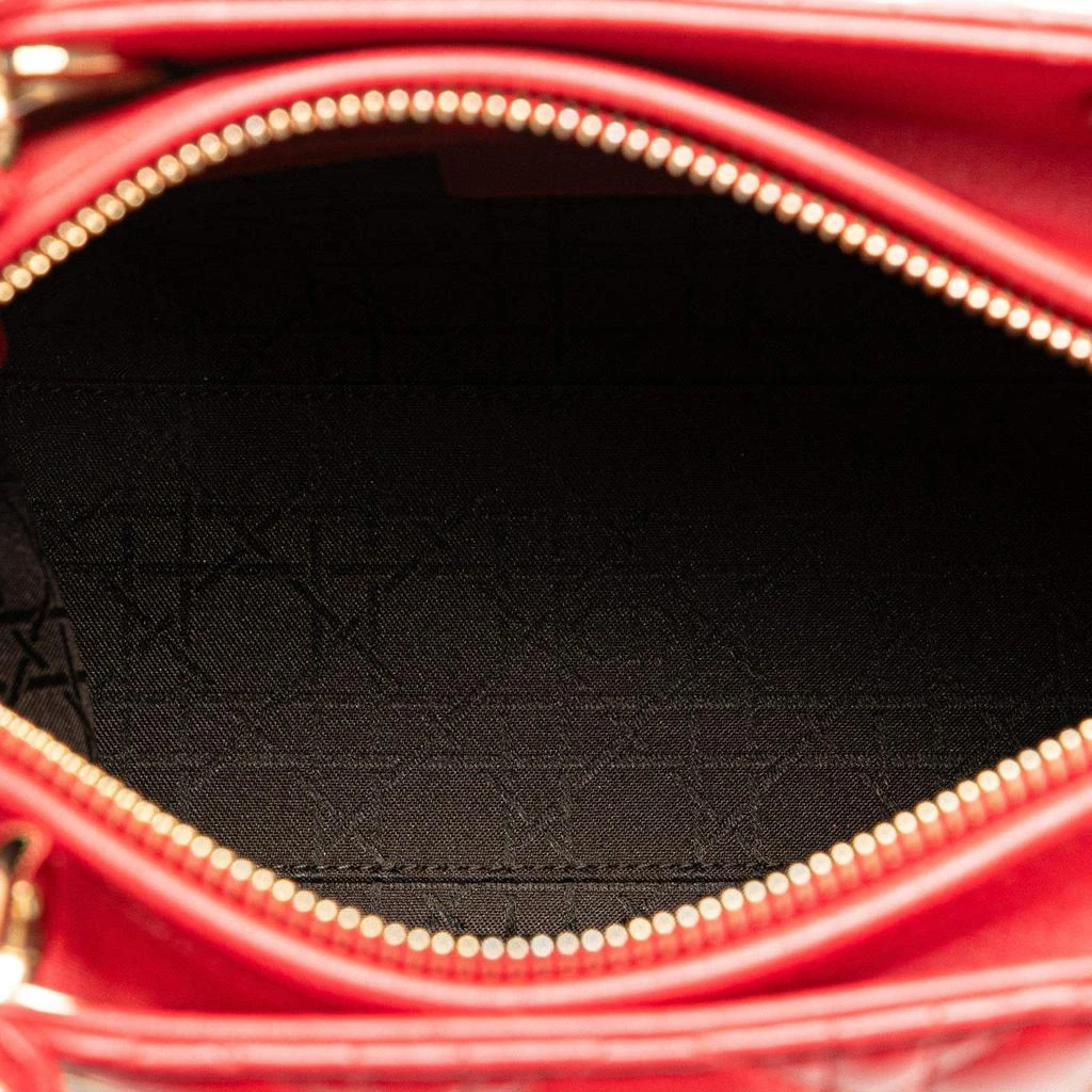 Dior Dior Red Medium Lambskin Cannage Lady Dior 5