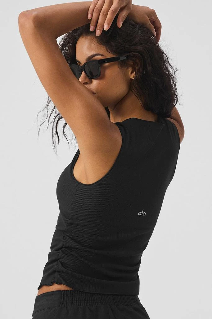 Alo Yoga Ribbed En Pointe Tank - Black 3