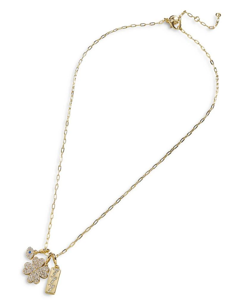 BAUBLEBAR Crystal 
Heart Cluster Pendant Necklace in Gold Tone, 18"-20" 1