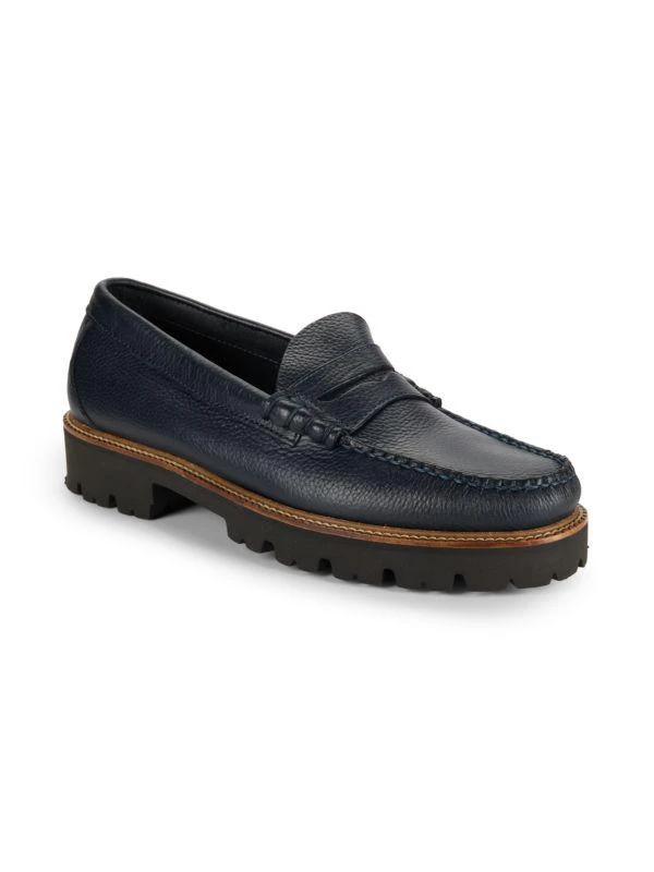 G.H. Bass Larson Lug Sole Leather Penny Loafers 2