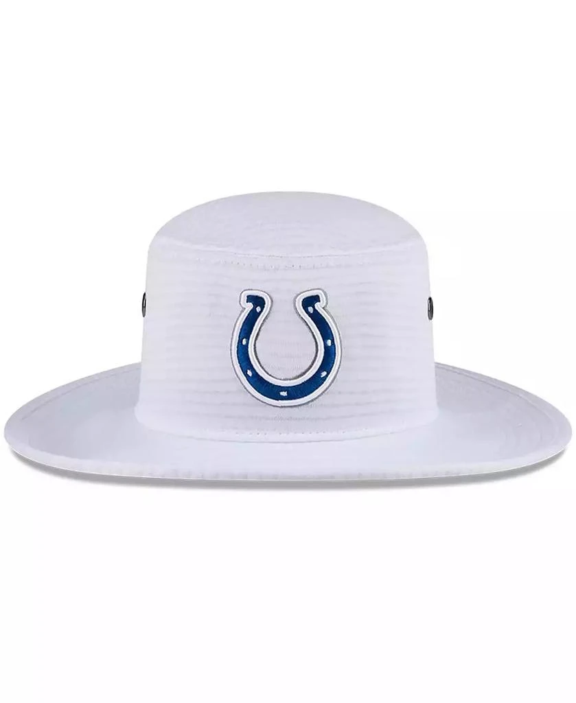 New Era Men's White Indianapolis Colts 2024 NFL Training Camp Panama Bucket Hat 4