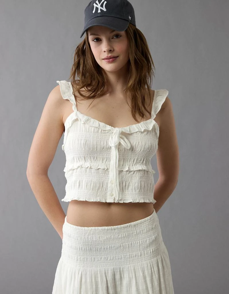 AE AE Smocked Ruffle Tank Top 1