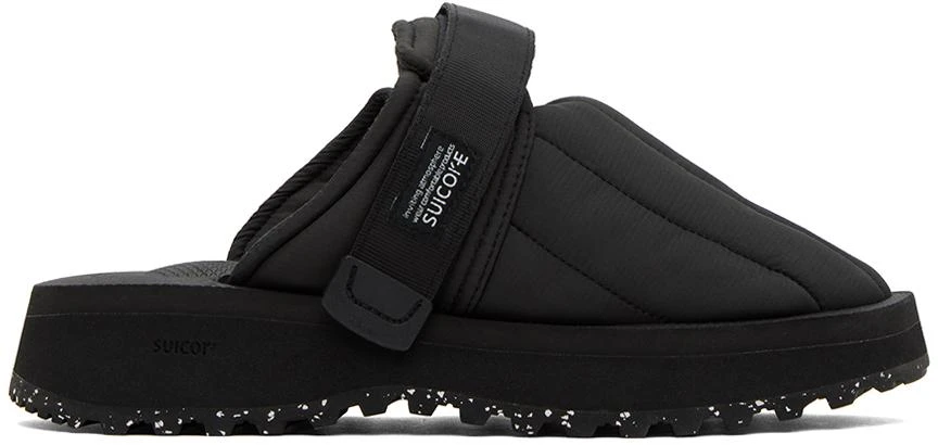 SUICOKE Black ZAVO-Puffab Slippers 1