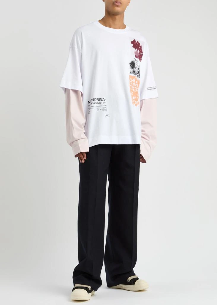 Dries Van Noten Penrud straight-leg wool-blend trousers 4
