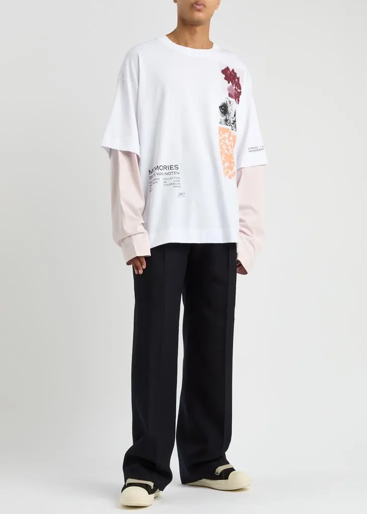 Dries Van Noten Penrud straight-leg wool-blend trousers 4