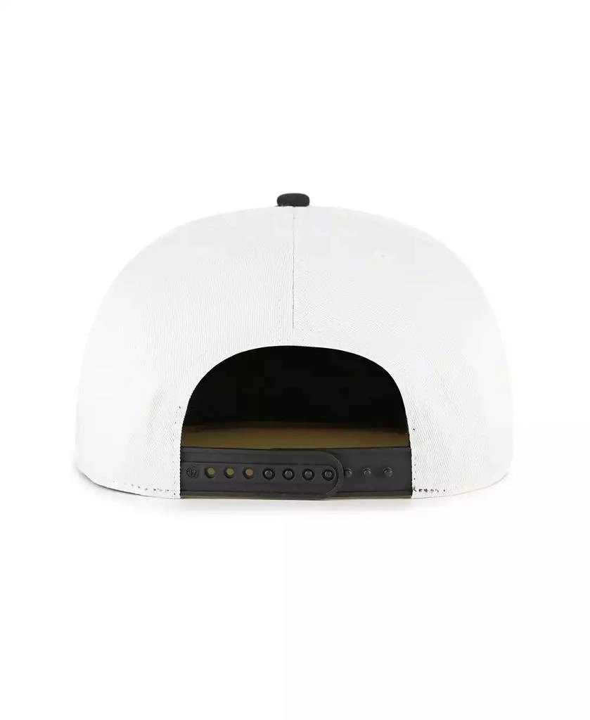 47 Brand Men's White/Black Chicago White Sox Foundation Captain Snapback Hat 3