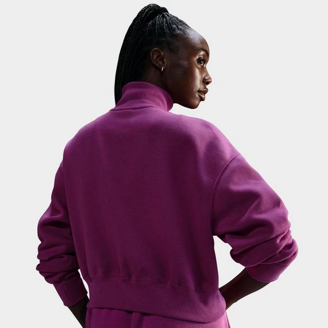 NIKE Women's Nike Sportswear Phoenix Fleece Oversized Half-Zip Crop Sweatshirt 4